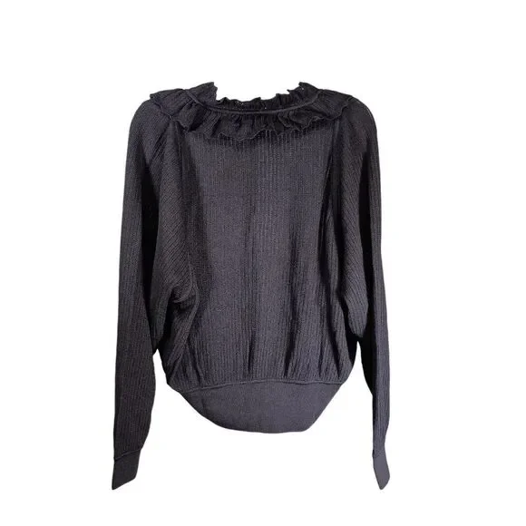 Molli Black Ruffled Sweater - Picture 2 of 5